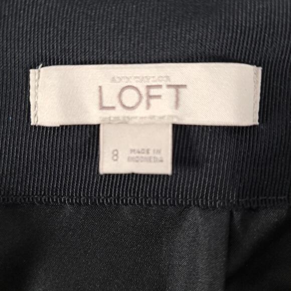 Ann Taylor Loft A-Line Mini Skirt Womens 8 Red Tweed Wool Blend Academia Preppy - Picture 3 of 13